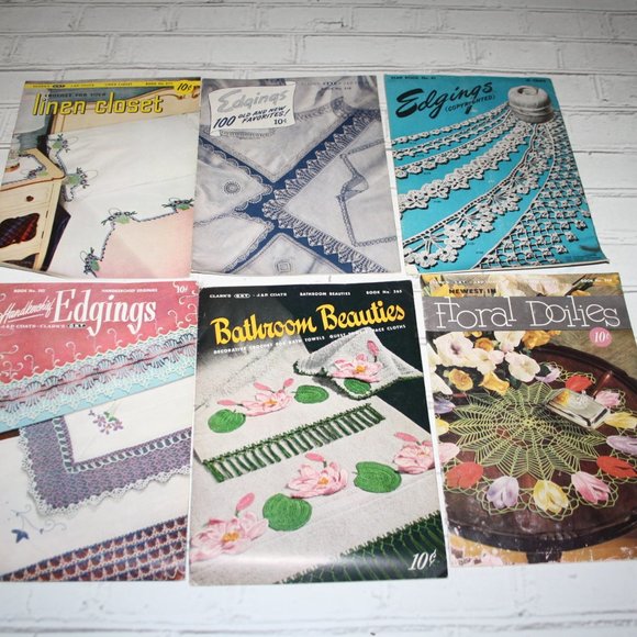 Vintage Accents Bundle Of Vintage Crochet Pattern Books Poshmark